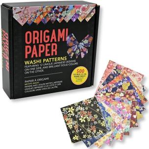 Papier origami kwiaty 500szt. Wydawca: Peter Pauper Press. Multiszop.pl Opakowanie Papier origami kwiaty 500szt