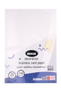 Opakowanie Papier wizytówkowy A4/20K biały Juta