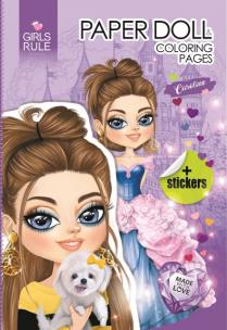 Opakowanie Papierowa lalka do wycinania Caroline