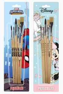 Opakowanie Pędzelki z naturalnego włosia 5szt