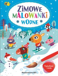 Pędzelkiem i wodą. Zimowe malowanki wodne. Autor: Opracowanie zbiorowe. Multiszop.pl Okładka książki Pędzelkiem i wodą. Zimowe malowanki wodne