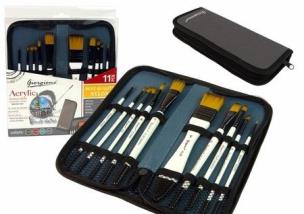 Opakowanie Pędzle akrylowe w piórniku 10szt