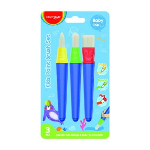 Opakowanie Pędzle KEYROAD blister mix 3sztuki