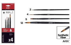 Opakowanie Pędzle profesjonalne malarskie 4szt