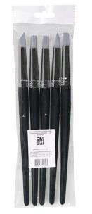 Pędzle silikonowe z profilowaną gumką nr 10 5szt. Wydawca: Koh-I-Noor. Multiszop.pl Opakowanie Pędzle silikonowe z profilowaną gumką nr 10 5szt