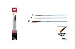 Opakowanie Pędzle syntetyczne 3szt