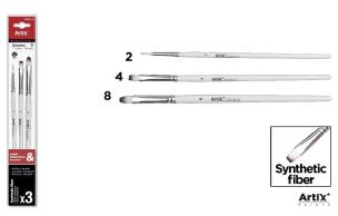 Opakowanie Pędzle syntetyczne 3szt