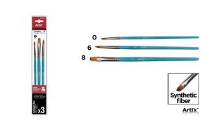 Opakowanie Pędzle syntetyczne 3szt