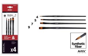Opakowanie Pędzle syntetyczne 4szt
