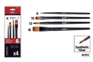 Opakowanie Pędzle syntetyczne 4szt