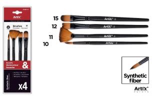 Opakowanie Pędzle syntetyczne 4szt