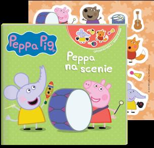 Okładka książki Peppa na scenie. Świnka Peppa. Opowiadania z naklejkami
