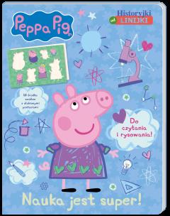 Okładka książki Peppa Pig. Historyjki od linijki. Nauka jest...
