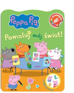 Okładka książki Peppa Pig. Kolorowanki Naklejanki Pomaluj mój..
