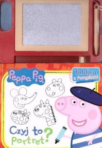 Okładka książki Peppa Pig. Tablica z pomysłami. Czyj to portret?