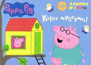 Okładka książki Peppa Pig Zabawa w kolory cz. 8 Kolor wygrywa!