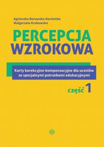 Percepcja wzrokowa. Autor: Agnieszka Borowska-Kociemba, Małgorzata Krukowska. Multiszop.pl Okładka książki Percepcja wzrokowa