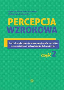 Percepcja wzrokowa. Autor: Agnieszka Borowska-Kociemba, Małgorzata Krukowska. Multiszop.pl Okładka książki Percepcja wzrokowa
