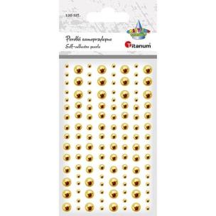 Opakowanie Perełki samoprzylepne 120szt złote