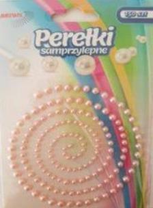 Opakowanie Perełki samoprzylepne różowe