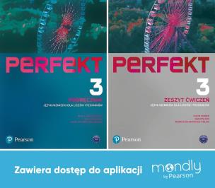 Perfekt 3. Język niemiecki. Komplet Podręcznik + Zeszyt ćwiczeń + dostęp Mondly. Autor: Opracowanie zbiorowe. Multiszop.pl Okładka książki Perfekt 3. Język niemiecki. Komplet Podręcznik + Zeszyt ćwiczeń + dostęp Mondly