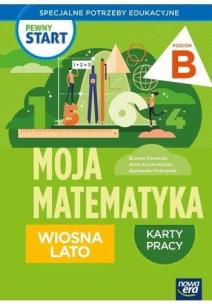Pewny start. Moja matematyka Wiosna lato KP poz.B. Autor: Kowalska Bożena, Krasnodębska Joanna, Agnieszka Mokrzycka. Multiszop.pl Okładka książki Pewny start. Moja matematyka Wiosna lato KP poz.B