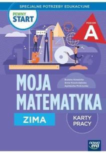 Pewny start. Moja matematyka Zima KP poz.A. Autor: Kowalska Bożena, Krasnodębska Joanna, Agnieszka Mokrzycka. Multiszop.pl Okładka książki Pewny start. Moja matematyka Zima KP poz.A