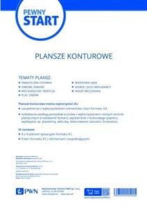Pewny start. Plansze konturowe. Autor: Opracowanie zbiorowe. Multiszop.pl Okładka książki Pewny start. Plansze konturowe