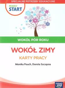 Pewny start. Wokół pór roku Zima KP. Autor: Monika Pouch, Szczęsna Dorota, Monika Ekert. Multiszop.pl Okładka książki Pewny start. Wokół pór roku Zima KP
