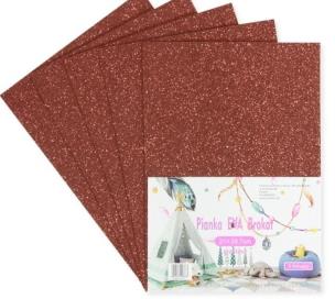 Opakowanie Pianka brokatowa grafitowa 21x29,7cm 5szt