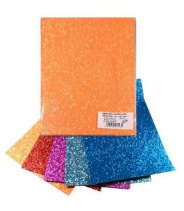 Opakowanie Pianka mikroguma brokat samoprzylepna 20x30cm 5 ar