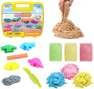 Opakowanie Piasek kinetyczny 300g z foremkami dino