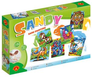 Piaskowe malowanki Sandy 6w1 ZESTAW 1. Wydawca: ALEXANDER GRY. Multiszop.pl Opakowanie Piaskowe malowanki Sandy 6w1 ZESTAW 1