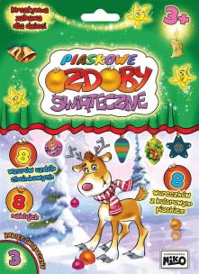 Piaskowe ozdoby świąteczne. Pakiet nr 3. Autor:   Praca zbiorowa. Multiszop.pl Okładka książki Piaskowe ozdoby świąteczne. Pakiet nr 3