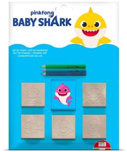 Opakowanie Pieczątki Baby Shark 5 sztuk