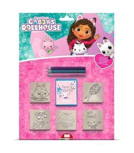 Opakowanie Pieczątki Koci domek Gabi blister 5 sztuk