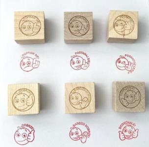 Opakowanie Pieczątki motywacyjne sześcienne polskie