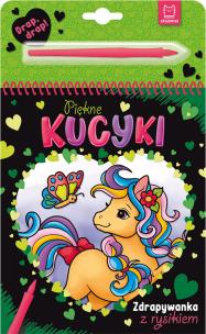 Okładka książki Piękne kucyki. Zdrapywanka z rysikiem