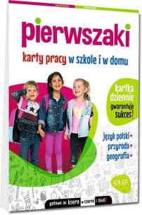 Pierwszaki. Karty pracy w szkole i w domu. Autor: Marta Kurdziel. Multiszop.pl Okładka książki Pierwszaki. Karty pracy w szkole i w domu