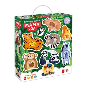 Pierwsze puzzle Mama i ja CzuCzu. Wydawca: Bright Junior Media Justyna Han. Multiszop.pl Opakowanie Pierwsze puzzle Mama i ja CzuCzu