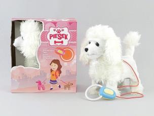 Opakowanie Piesek na baterie biały