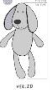 Piesek Tulimy szary 28cm. Wydawca: Balibazoo. Multiszop.pl Opakowanie Piesek Tulimy szary 28cm