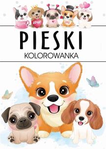 Okładka książki Pieski kolorowanka
