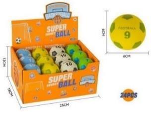 Opakowanie Piłeczka Football 6cm mix