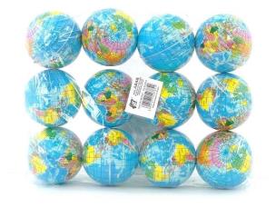 Opakowanie Piłeczka piankowa Globus 6,5cm (12szt)