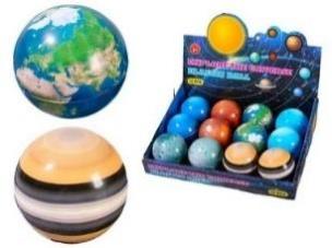 Opakowanie Piłeczka planeta 6cm mix