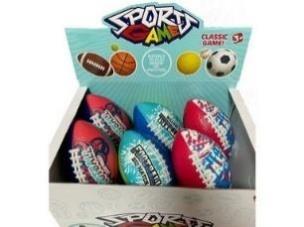 Opakowanie Piłeczka rugby 13cm mix