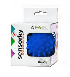 Piłeczka sensoryczna jeżyk niebieska. Wydawca: Hencz Toys. Multiszop.pl Opakowanie Piłeczka sensoryczna jeżyk niebieska