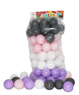 Opakowanie Piłeczki basenowe odcienie pastel. róż.70mm 80szt