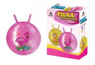 Opakowanie Piłka do skakania 45cm z rogami Flaming/Lama mix